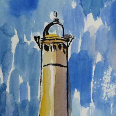Andreas Korn: Artproduktion (Kunstraum - Aquarell in Chipiona mit Faro) Andreas Korn: Artproduktion (Kunstraum - Aquarell in Chipiona mit Faro)